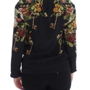 Dolce & Gabbana Elegant Medieval Print Silk Blouse