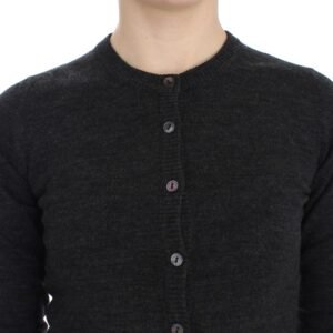 Dolce & Gabbana Elegant Gray Wool Cardigan Sweater