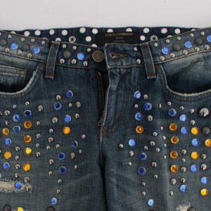 Dolce & Gabbana Enchanted Sicily Crystal Embellished Jeans