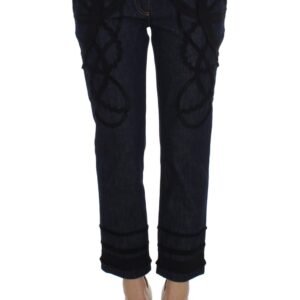 Dolce & Gabbana Embroidered Capri Jeans for Elegant Styling