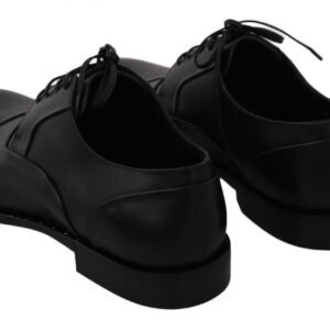 Dolce & Gabbana Sleek Black Leather Formal Dress Shoes