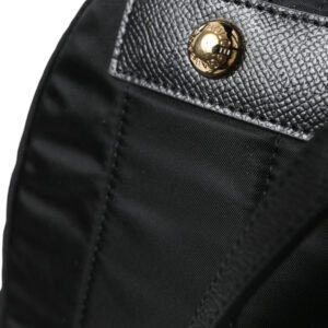 Dolce & Gabbana Elegant Black Gold Detail Backpack