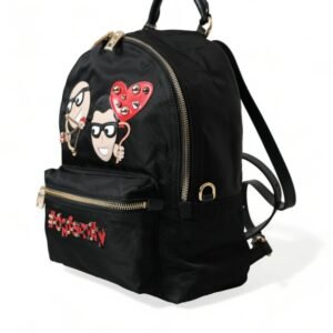 Dolce & Gabbana Elegant Embellished Black Backpack