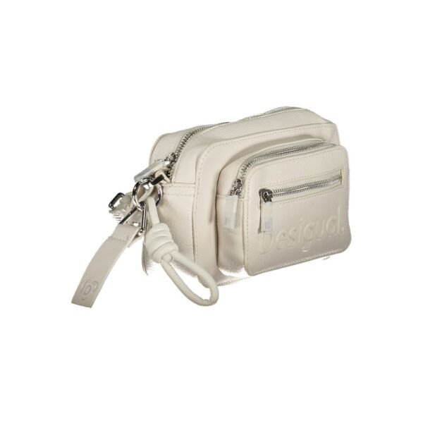 Desigual White Polyethylene Handbag - Image 3