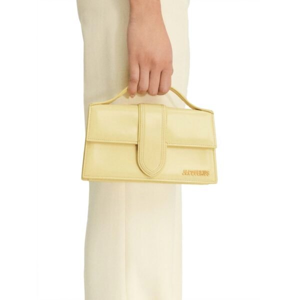 Jacquemus Yellow Leather Handbag - Image 5