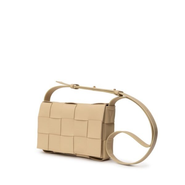 Bottega Veneta Beige Leather Handbag - Image 4