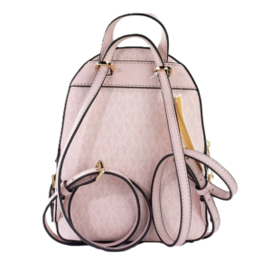 Michael Kors Jaycee Mini XS Leather Zip Pocket Backpack Powder Blush Pink