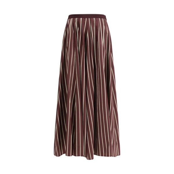 Forte_Forte Striped satin Long Skirt - Image 2