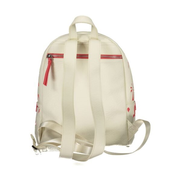 Desigual White Polyethylene Backpack - Image 2