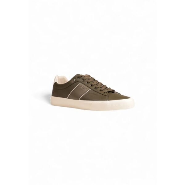 Hugo Boss Green Leather Sneaker - Image 3