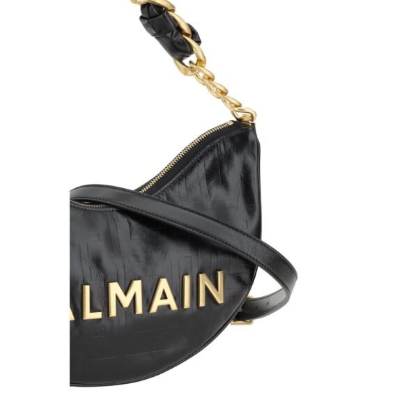 Balmain 1945 Soft Moon Shoulder Bag - Image 4