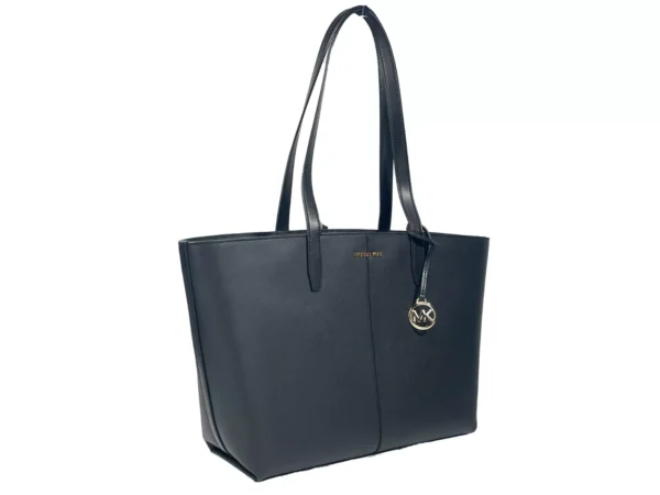 Michael Kors Medium Zip Top Tote Carryall Bag Black - Image 3