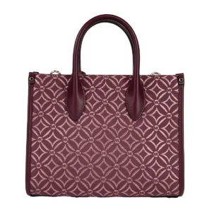 Michael Kors Mirella Small Top Zip Crossbody Tote Bag Oxblood