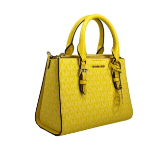 Michael Kors Charlotte 3 in 1 Satchel Bag Crossbody Golden Yellow