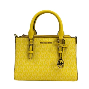 Michael Kors Charlotte 3 in 1 Satchel Bag Crossbody Golden Yellow