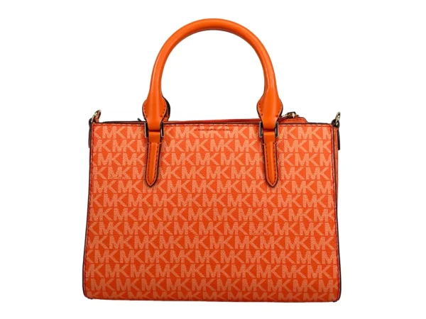 Michael Kors Charlotte 3 in 1 Satchel Bag Crossbody Poppy Orange - Image 5