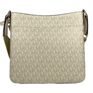 Michael Kors Jet Set Small Messenger Crossbody Bag Pale Gold