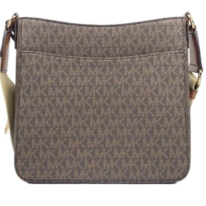 Michael Kors Jet Set Small Messenger Crossbody Bag Brown