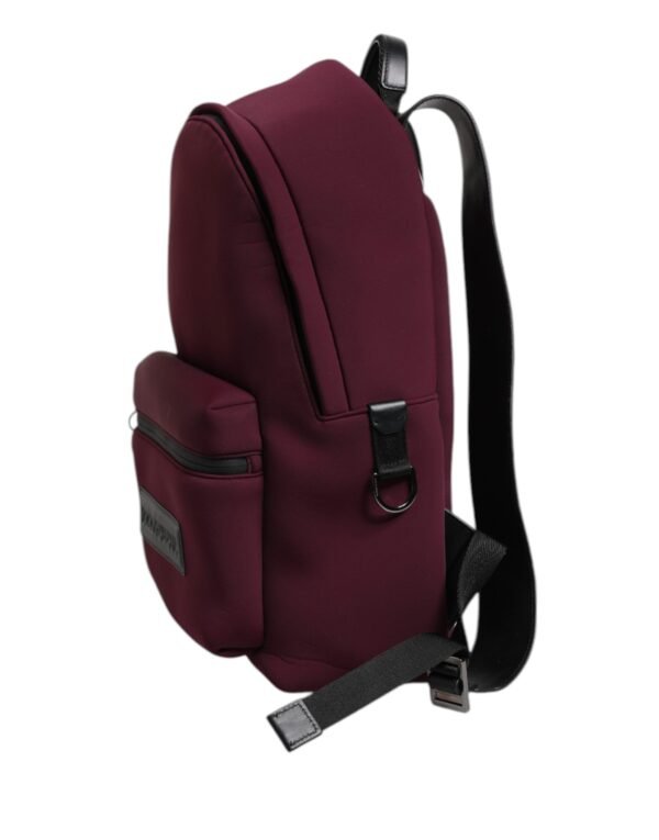 Dolce & Gabbana Burgundy Montreale Tecnico Textile Men Backpack Bag - Image 3