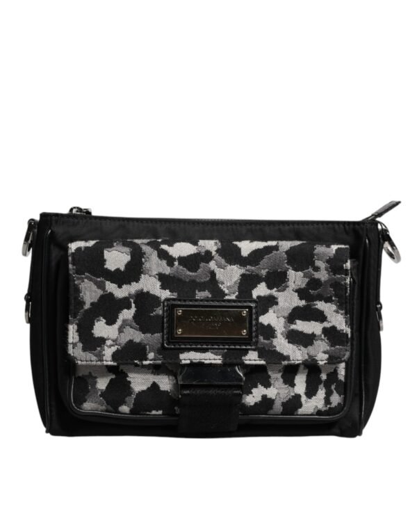 Dolce & Gabbana Multicolor Leopard Jacquard Crossbody Bag - Image 2