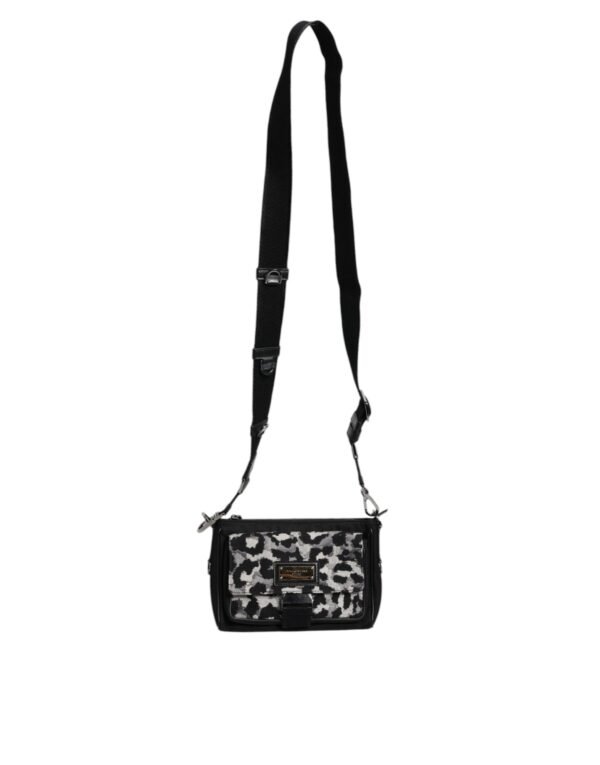 Dolce & Gabbana Multicolor Leopard Jacquard Crossbody Bag - Image 7