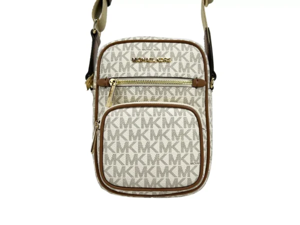 Michael Kors North South Medium Crossbody Bag Vanilla - Image 4