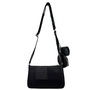 Michael Kors Crossbody Tech Attachment Bag Purse Black