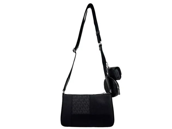 Michael Kors Crossbody Tech Attachment Bag Purse Black - Image 2