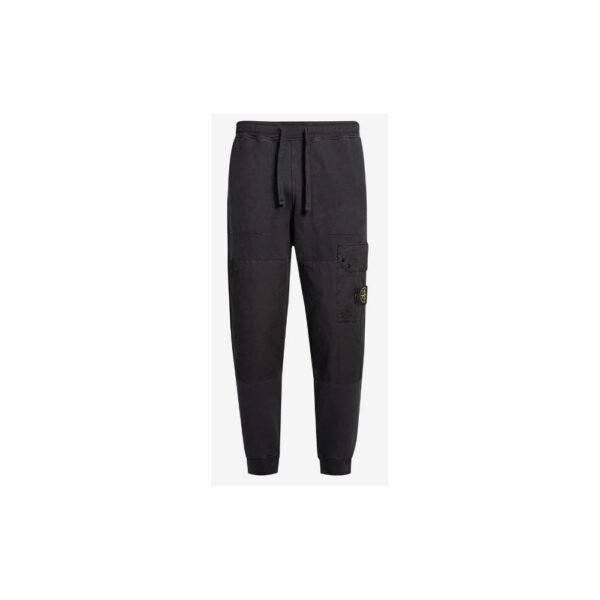 Stone Island Black Cotton Men's Tracksuit Trouser