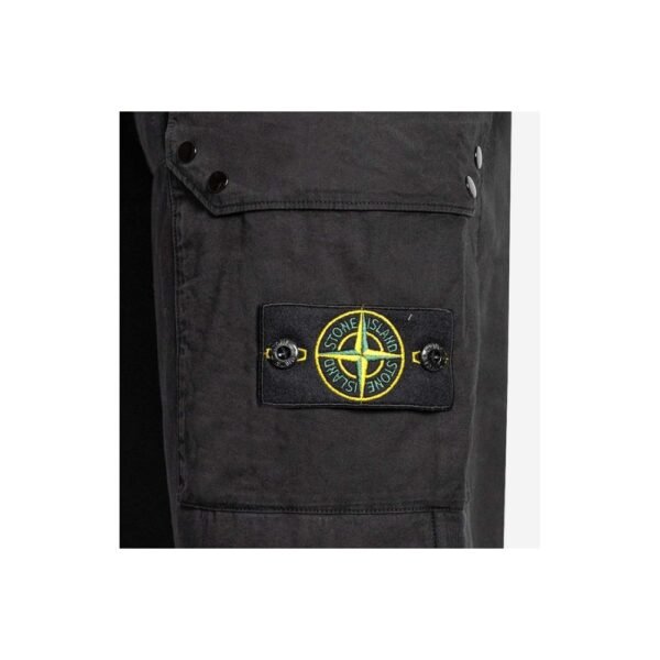 Stone Island Black Cotton Men's Tracksuit Trouser - Image 3