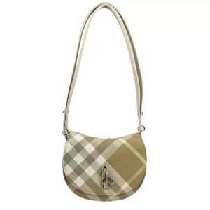 Burberry Mini Check Rocking Horse Crossbody Bag Purse