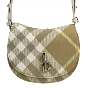 Burberry Mini Check Rocking Horse Crossbody Bag Purse