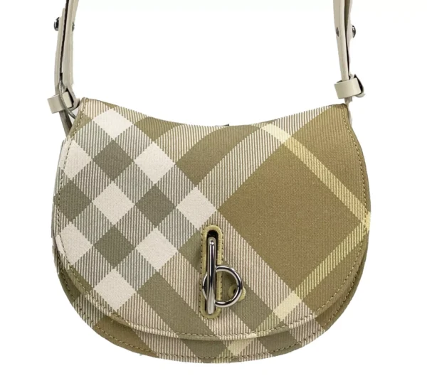 Burberry Mini Check Rocking Horse Crossbody Bag Purse - Image 2