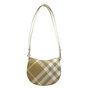 Burberry Mini Check Rocking Horse Crossbody Bag Purse