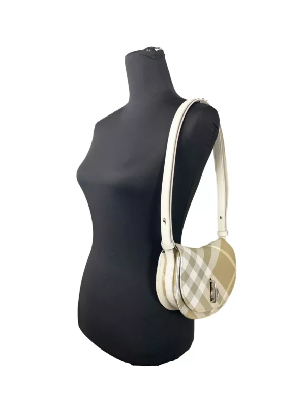 Burberry Mini Check Rocking Horse Crossbody Bag Purse - Image 3