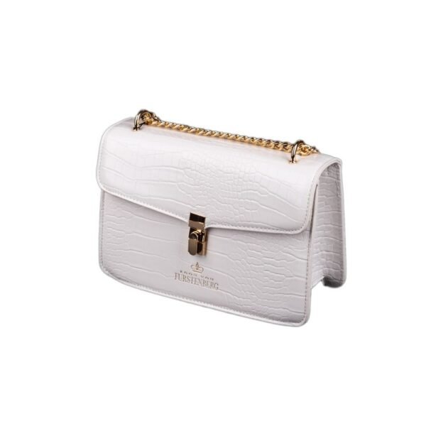 Egon Von Furstenberg White Synthetic Material Crossbody Bag - Image 2