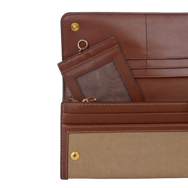 Prada Brown Leather Women Wallet - Image 3