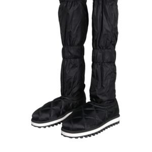 Dolce & Gabbana Black Quilted High Top Boots Sneakers Shoes