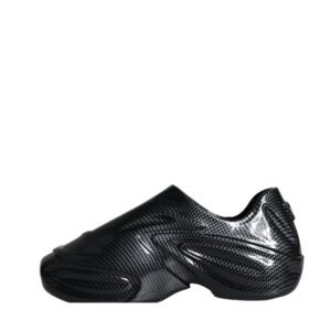 Dolce & Gabbana Black Foiled Rubber Toy Low Top Men Sneakers Shoes